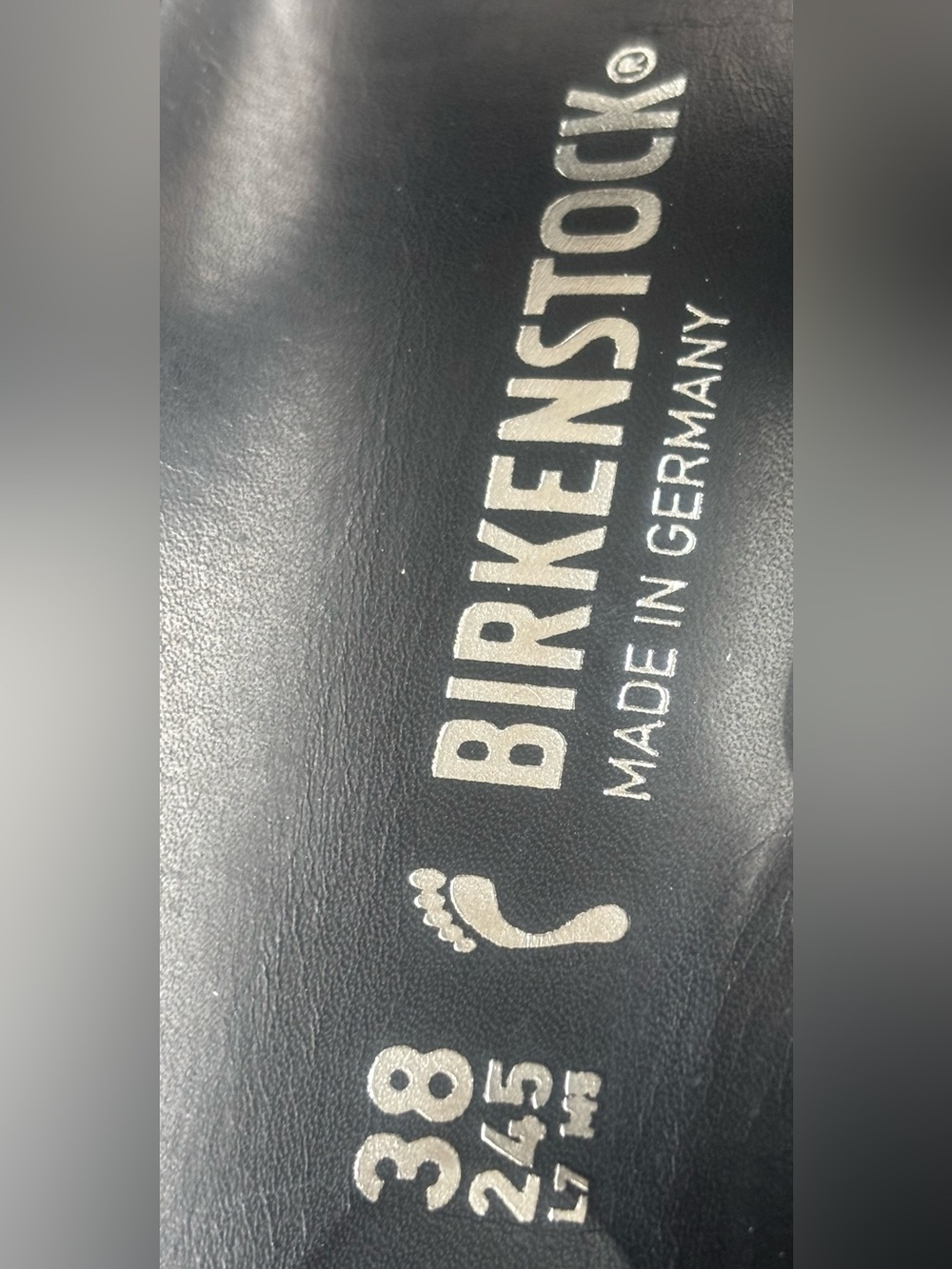 Birkenstock 💅 MADRID Big Buckle Black Leather Sandals Slides 37 38 39 40 6 7 8 9 - Picture 6 of 9